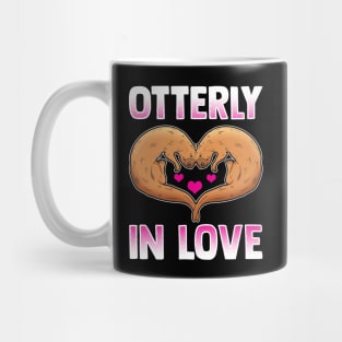 Cute Otterly In Love Otter Pun Utterly In Love Mug